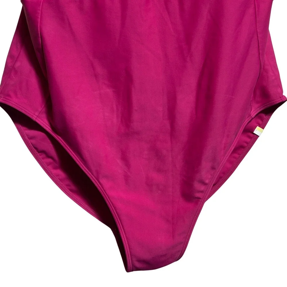 Summersalt The Ruffle Backflip Pink Colorblock One Piece Swimsuit Size 16